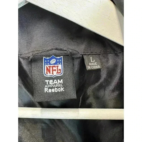 Vintage Pittsburgh Steelers Reebok SI NFL Team Men’s L Zip Up Windbreaker Jacket - Picture 3 of 8